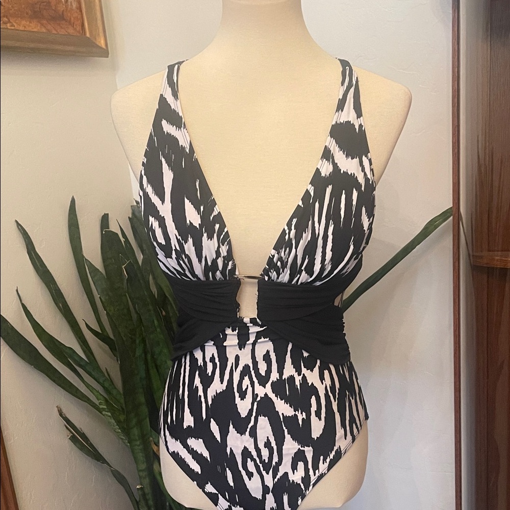 Magicsuit Black and White Patterned One Piece